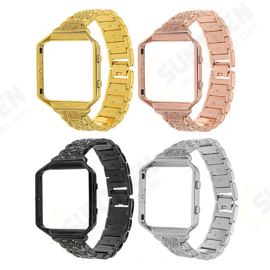 Stainless Steel Replace Watch Strap Band + Metal Frame For Fitbit Blaze Tracker Stainless Steel Replace Watch Strap Band + Metal Frame For Fitbit Blaze Tracker