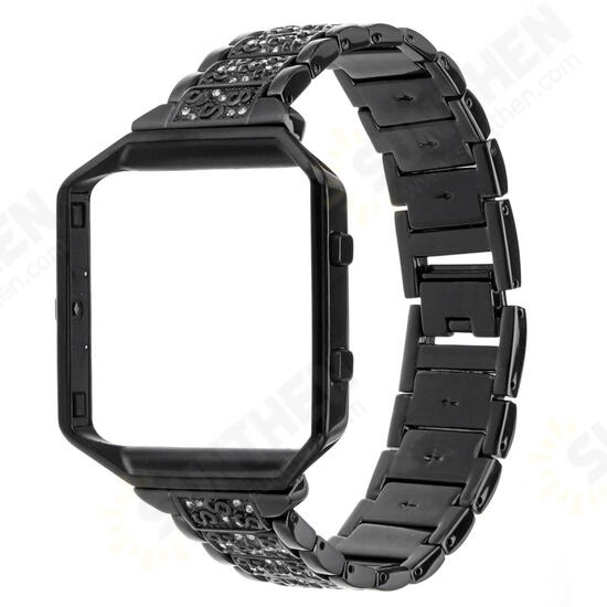 Stainless Steel Replace Watch Strap Band + Metal Frame For Fitbit Blaze Tracker Stainless Steel Replace Watch Strap Band + Metal Frame For Fitbit Blaze Tracker