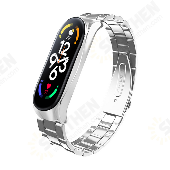 Stainless Steel Replacement Strap Smart Watch Band for Xiaomi Mi Band 7 Stainless Steel Replacement Strap Smart Watch Band for Xiaomi Mi Band 7