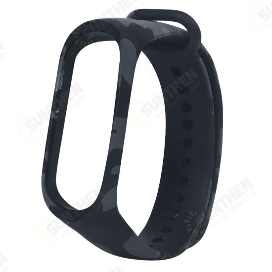 TPE Camouflage Pattern Watch Band Strap Replacement for Xiaomi Miband3 Non-original TPE Camouflage Pattern Watch Band Strap Replacement for Xiaomi Miband3 Non-original