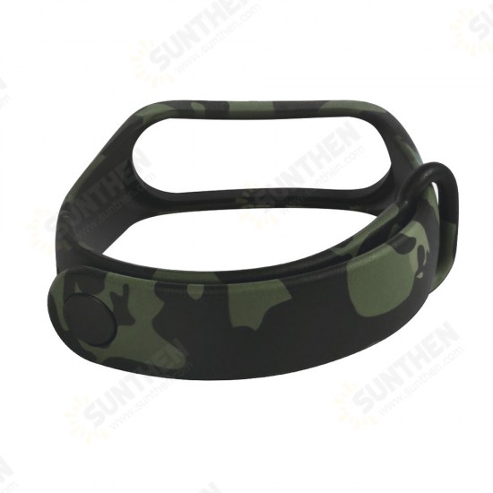 TPE Camouflage Pattern Watch Band Strap Replacement for Xiaomi Miband3 Non-original TPE Camouflage Pattern Watch Band Strap Replacement for Xiaomi Miband3 Non-original