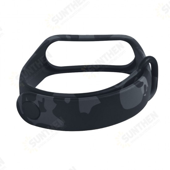 TPE Camouflage Pattern Watch Band Strap Replacement for Xiaomi Miband3 Non-original TPE Camouflage Pattern Watch Band Strap Replacement for Xiaomi Miband3 Non-original