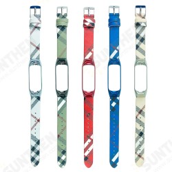 Tartan Colorful Watch Band Watch Strap for Xiaomi Miband 3 / Miband 4 Non-original
