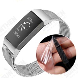 Tempered Glass Full Edge Cover TPU Watch Screen Protector for Fitbit Charge 3 Smart Watch Tempered Glass Full Edge Cover TPU Watch Screen Protector for Fitbit Charge 3 Smart Watch