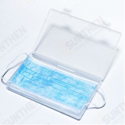 Transparent Disposable Face Mask Storage Box Small Items Watch Box Container Case Transparent Disposable Face Mask Storage Box Small Items Watch Box Container Case