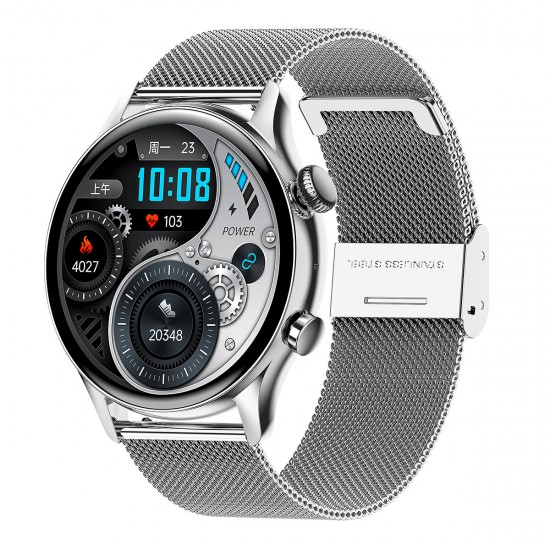 [Always-on Display] HK8 Pro 1.36 inch 390*390px AMOLED Screen NFC bluetooth Calling Heart Rate Blood Pressure SpO2 Monitor 30 Days Standby IP68 Waterproof Smart Watch