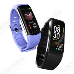 C6 USB Charging Heart Rate Blood Pressure Oxygen Monitor Call ID Display Smart Watch
