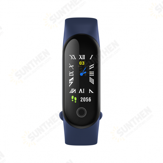 M4c Single Touch Blood Pressure SMS Reminder Remote Camera Weather Forecast Smart Watch Band