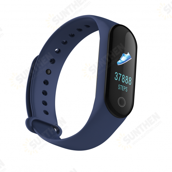 M4c Single Touch Blood Pressure SMS Reminder Remote Camera Weather Forecast Smart Watch Band