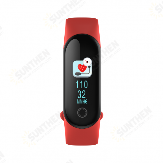 M4c Single Touch Blood Pressure SMS Reminder Remote Camera Weather Forecast Smart Watch Band