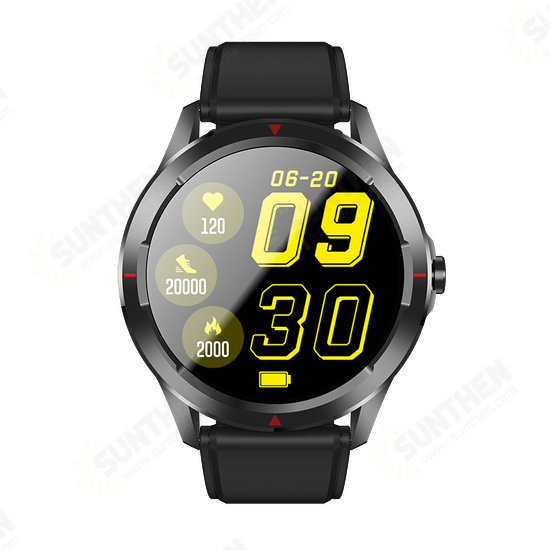 Q29 360*360 Pixels AMOLED Display Heart Rate Blood Oxygen Monitor Breath Training Multi-Dials 5ATM Waterproof 35 Days Long Standby BT5.0 Smart Watch