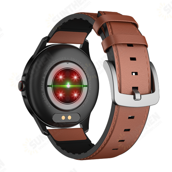 Q29 360*360 Pixels AMOLED Display Heart Rate Blood Oxygen Monitor Breath Training Multi-Dials 5ATM Waterproof 35 Days Long Standby BT5.0 Smart Watch