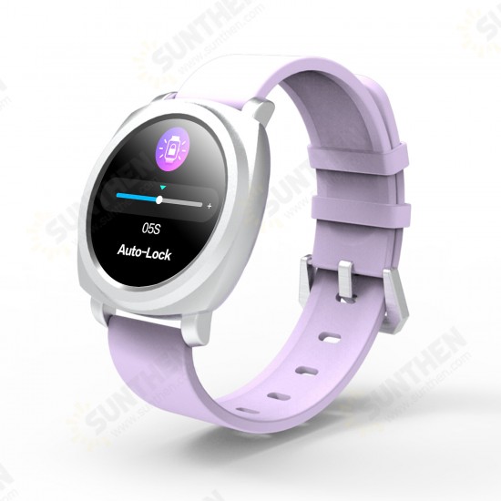 R02 Round Color Screen HR Female Physiological SMS Reminder Brightness Control Smart Watch