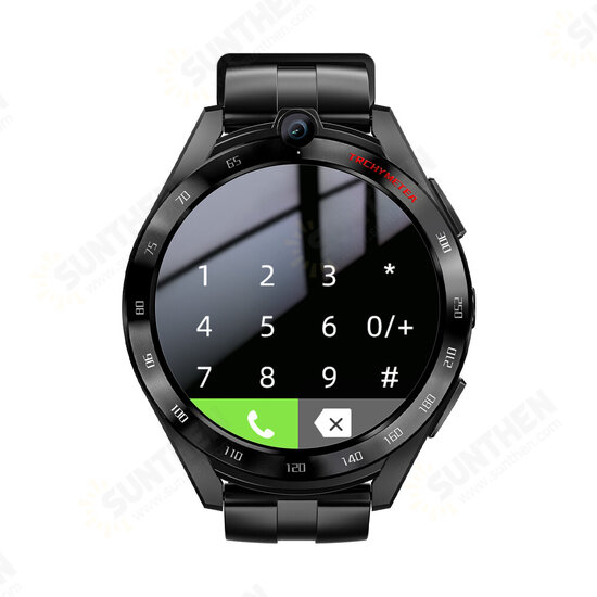 [Dual Mode Dual Chip] 4 Pro 1.6 inch 400*400px Screen Octa-core 6G+128G Android Smartwatch SIM Card WiFi Dual Cameras GPS Positioning Newest Android 11 System 4G LTE Smart Watch Phone