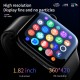 PD7 MAX+ 1.82 inch 360*420 pixels IPS Full Touch Screen bluetooth Calling NFC Heart Rate Blood Pressure SpO2 Monitor Multi-sport Modes IP67 Waterproof Smart Watch