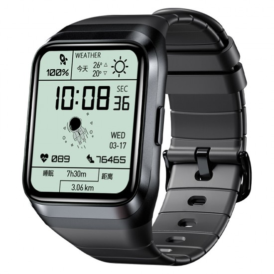 2 1.69 inch 320*320px Large Display Heart Rate Monitor Blood Pressure SpO2 Measurement GPS Positioning Tracker Massive Dials IP68 Waterproof 260mAh Smart Watch