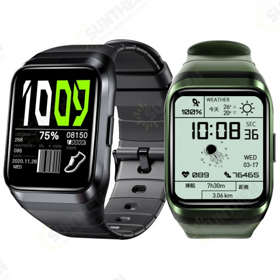 2 1.69 inch 320*320px Large Display Heart Rate Monitor Blood Pressure SpO2 Measurement GPS Positioning Tracker Massive Dials IP68 Waterproof 260mAh Smart Watch