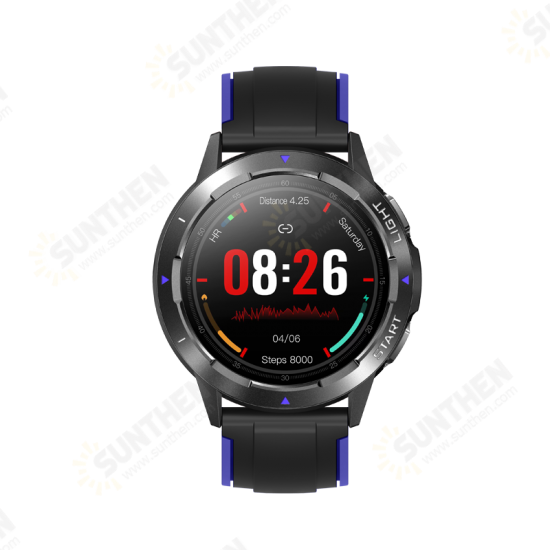 NY28 1.3 inch 360*360px HD Screen GPS Positioning Barometer Altimeter Compass Function 24h Heart Rate SpO2 Monitor IP68 Waterproof Outdoor Sport Smart Watch