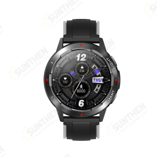 NY28 1.3 inch 360*360px HD Screen GPS Positioning Barometer Altimeter Compass Function 24h Heart Rate SpO2 Monitor IP68 Waterproof Outdoor Sport Smart Watch