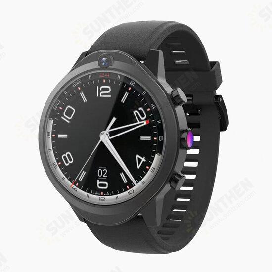 Brave 2 1.45 inch 412*412px HD Screen 4G+64G Android Smartwatch Infrared Body Temperature Monitor SIM Card WiFi GPS Positioning Dual Mode 4G-LTE Smart Watch Phone