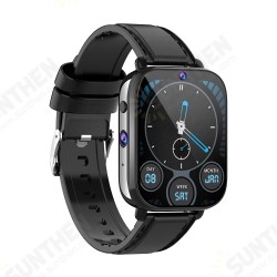King Ceramic Case 1.75 inch 320*385px Screen Android Smartwatch Heart Rate SpO2 Monitor Dual Cameras GPS GLONASS IP68 Waterproof Android 9.1 Face Unlock 4G Watch Phone