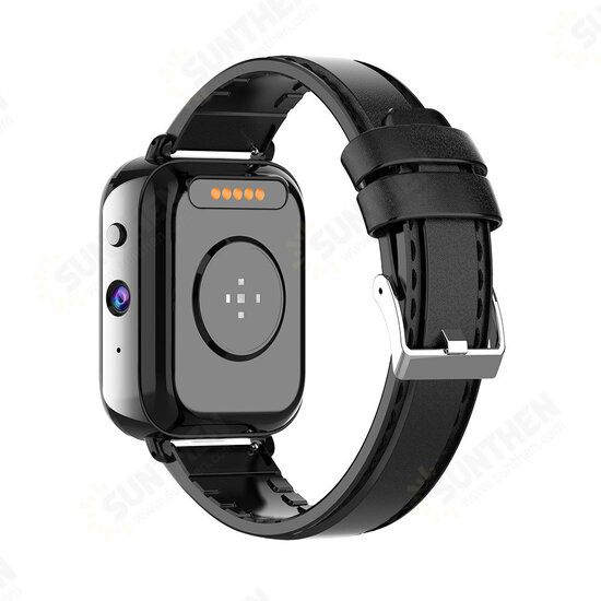 King Ceramic Case 1.75 inch 320*385px Screen Android Smartwatch Heart Rate SpO2 Monitor Dual Cameras GPS GLONASS IP68 Waterproof Android 9.1 Face Unlock 4G Watch Phone