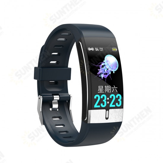 [SPO2 Monitor]E66 Thermometer ECG+PPG Heart Rate Blood Pressure Oxygen Monitor IP68 Waterproof USB Charging Smart Watch