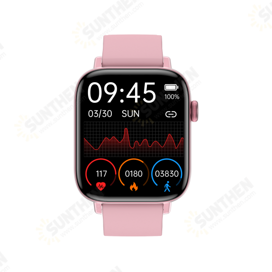 T49 1.9 inch HD Screen bluetooth Call Heart Rate Blood Pressure SpO2 Monitor Multi-sport Modes Fitness Tracker Music Playback Smart Watch