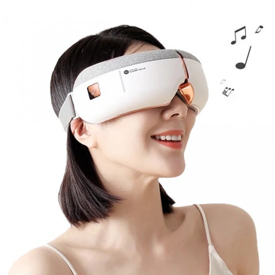 [Works with HUHiLink] A3 Foldable Wireless Eye Massager with 8 Airbags 5 Modes Surround Stereo Sound Sleeping Headphone Eye Care Hot Compress Glasses