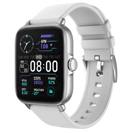 Y22 1.7 inch 2.5D Curved Screen BT5.1 bluetooth Calling Heart Rate Blood Pressure Oxygen Monitor 28 Sports Modes 25 Days Standby IP67 Waterproof Smart Watch