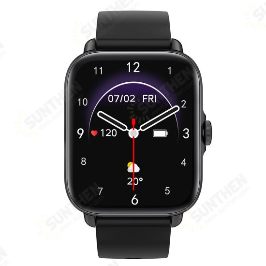 Y22 1.7 inch 2.5D Curved Screen BT5.1 bluetooth Calling Heart Rate Blood Pressure Oxygen Monitor 28 Sports Modes 25 Days Standby IP67 Waterproof Smart Watch