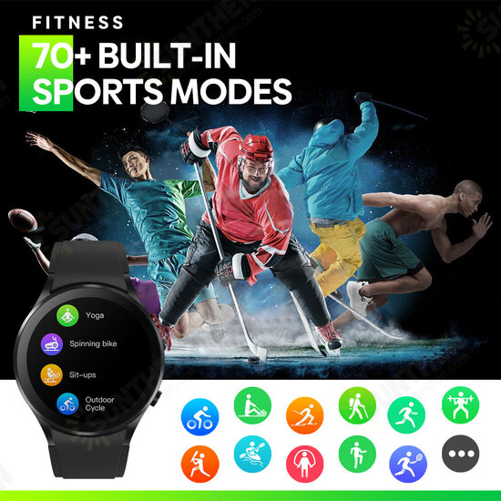 GTR 3 360*360 HD Screen bluetooth Call Body Temperature Measurement Heart Rate Blood Oxygen Monitor 70+ Sports Modes 240+ Watch Faces IP68 Waterproof Smart Watch