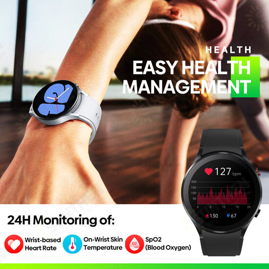 GTR 3 360*360 HD Screen bluetooth Call Body Temperature Measurement Heart Rate Blood Oxygen Monitor 70+ Sports Modes 240+ Watch Faces IP68 Waterproof Smart Watch