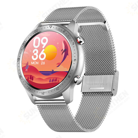 [bluetooth Calling] MX13 1.3 inch IPS Touch Screen Heart Rate Blood Pressure Oxygen Monitor Music Playback 45 Days Long Standby BT5.0 Smart Watch