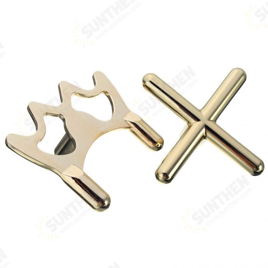 2 PCS Metal Copper Snooker Billiards Brass Cross & Spider Holder Rests Metal Rest Bridge Professional Head Holder High Quality Billiard Accessories