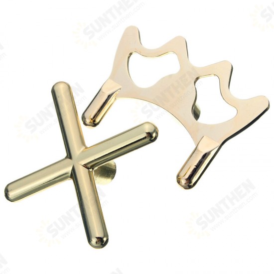 2 PCS Metal Copper Snooker Billiards Brass Cross & Spider Holder Rests Metal Rest Bridge Professional Head Holder High Quality Billiard Accessories