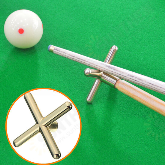 2 PCS Metal Copper Snooker Billiards Brass Cross & Spider Holder Rests Metal Rest Bridge Professional Head Holder High Quality Billiard Accessories