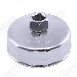 74mm 14 Flutes Oil Filter Socket Wrench Cup Cap Removal Tool for Audi Toyota VW 74mm 14 Flutes Oil Filter Socket Wrench Cup Cap Removal Tool for Audi Toyota VW