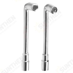 Chrome Plated Double End Perforated L-shaped Socket Wrench E3d/mk8 Nozzle Socket Mini Wrench Pipe Wrench Chrome Plated Double End Perforated L-shaped Socket Wrench E3d/mk8 Nozzle Socket Mini Wrench Pipe Wrench