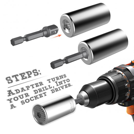 Multifunction Universal Hand Tools Socket Wrench Repair Tools 7-19 mm