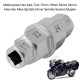 Motorcycles Hexx Axle Tool 17mm 19mm 22mm 24mm Axle Hexx Allen Spindle Driver Spindle Socket Adapter Silver Color
