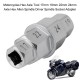 Motorcycles Hexx Axle Tool 17mm 19mm 22mm 24mm Axle Hexx Allen Spindle Driver Spindle Socket Adapter Silver Color