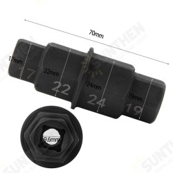 Motorcycles Hexx Axle Tool 17mm 19mm 22mm 24mm Axle Hexx Allen Spindle Driver Spindle Socket Adapter Silver Color Motorcycles Hexx Axle Tool 17mm 19mm 22mm 24mm Axle Hexx Allen Spindle Driver Spindle Socket Adapter Silver Color