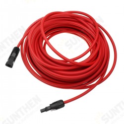 10 AWG 10 Meter Solar Panel Extension Cable Wire Black/Red with MC4 Connectors 10 AWG 10 Meter Solar Panel Extension Cable Wire Black/Red with MC4 Connectors