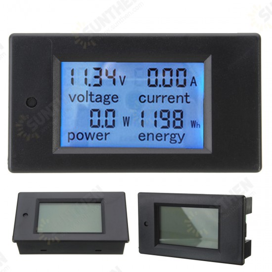 100A DC Digital Multifunction Power Meter Energy Monitor Module Volt Meterr Ammeter 6.5V-100