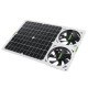 100W 12V Solar Panel Powered Fan 6 Inch Mini Cooling Ventilator Solar Exhaust Fan