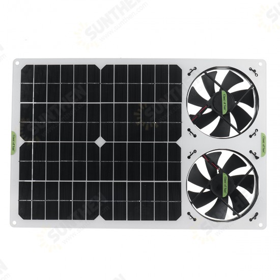 100W 12V Solar Panel Powered Fan 6 Inch Mini Cooling Ventilator Solar Exhaust Fan