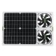 100W 12V Solar Panel Powered Fan 6 Inch Mini Cooling Ventilator Solar Exhaust Fan