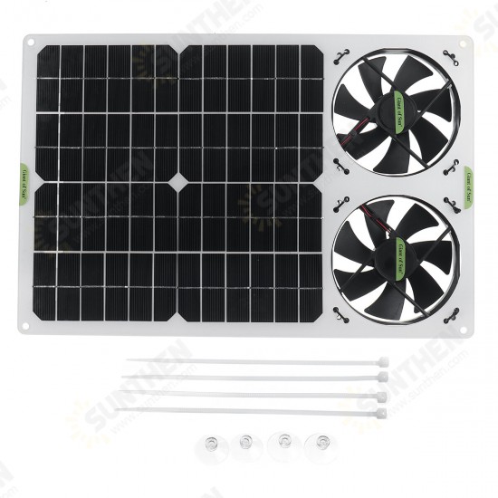 100W 12V Solar Panel Powered Fan 6 Inch Mini Cooling Ventilator Solar Exhaust Fan