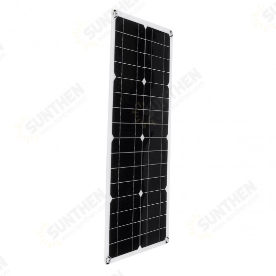 100W 18V Dual USB Solar Panel Battery Solar Cell Module Car Outdoor Charger Solar Power Panel 1Pcs